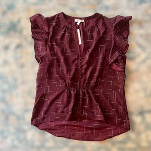 Joie maroon blouse